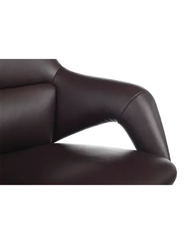 Кресло руководителя FK005, кожаное, классическое, темно-коричневое - купить Киев, Днепр, Одесса, Львов, Харьков