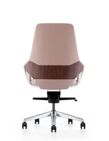 Крісло FK005-B, шкіряне, із середньою спинкою, бежеве - купити Київ, Дніпро, Одеса, Львів, Харків