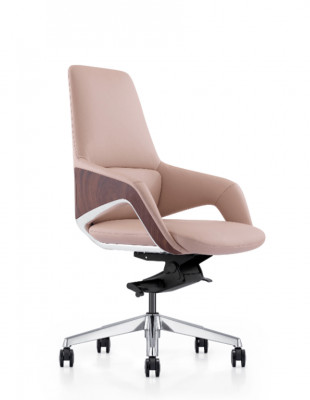 Кресло FK005-B, кожаное, со...