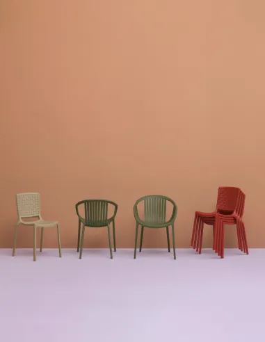 Стілець PEDRALI TATAMI 306 RO червоний - купити Київ, Дніпро, Одеса, Львів, Харків