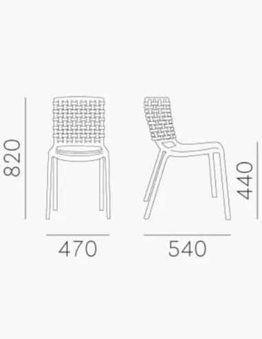 Стул PEDRALI TATAMI 305 BI белый - купить Киев, Днепр, Одесса, Львов, Харьков