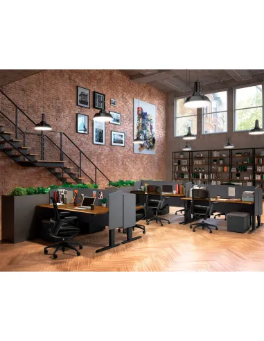 Кресло OKAMURA FINORA, с тканевым сиденьем, черный корпус - купить Киев, Днепр, Одесса, Львов, Харьков