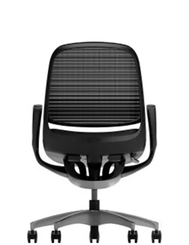 Крісло Okamura Luce Black для оператора з підлокітниками - купити Київ, Дніпро, Одеса, Львів, Харків