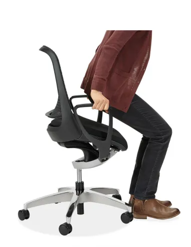 Крісло Okamura Luce Mango Yellow для оператора з підлокітниками - купити Київ, Дніпро, Одеса, Львів, Харків