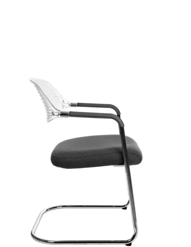 Крісло KRESLALUX ERA-C BLACK для відвідувачів, на полозах - купити Київ, Дніпро, Одеса, Львів, Харків