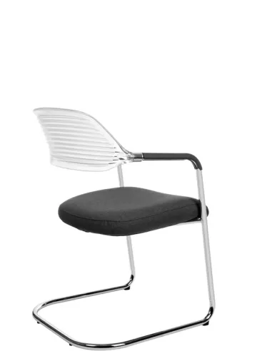 Крісло KRESLALUX ERA-C BLACK для відвідувачів, на полозах - купити Київ, Дніпро, Одеса, Львів, Харків