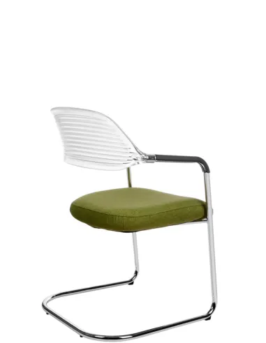 Кресло KRESLALUX ERA-C GREEN для посетителей, на полозьях - купить Киев, Днепр, Одесса, Львов, Харькв