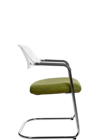 Кресло KRESLALUX ERA-C GREEN для посетителей, на полозьях - купить Киев, Днепр, Одесса, Львов, Харькв