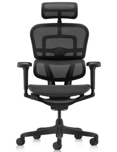 Крісло ERGOHUMAN ULTRA ALL BLACK (EHU-BB-HAM-4D, сітка T-168-B1 BLACK), ергономічне - купити Київ, Дніпро, Одеса, Львів, Харків