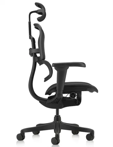 Кресло ERGOHUMAN ULTRA ALL BLACK (EHU-BB-HAM-4D, сетка T-168-B1 BLACK), эргономичное - купить Киев, Днепр, Одесса, Львов, Харько