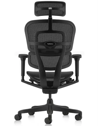 Крісло ERGOHUMAN ULTRA ALL BLACK (EHU-BB-HAM-4D, сітка T-168-B1 BLACK), ергономічне - купити Київ, Дніпро, Одеса, Львів, Харків