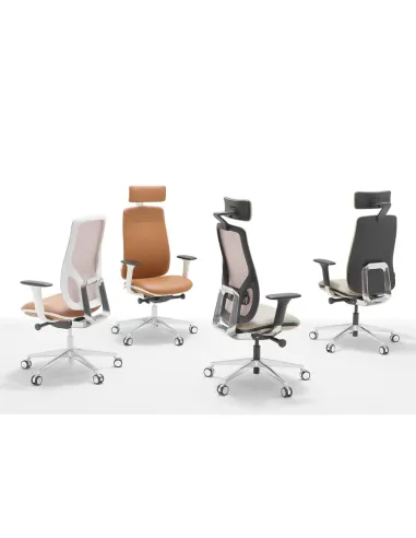 Крісло SOKOA EMAN NL87 WHITE, ергономічне - купити Київ, Дніпро, Одеса, Львів, Харків