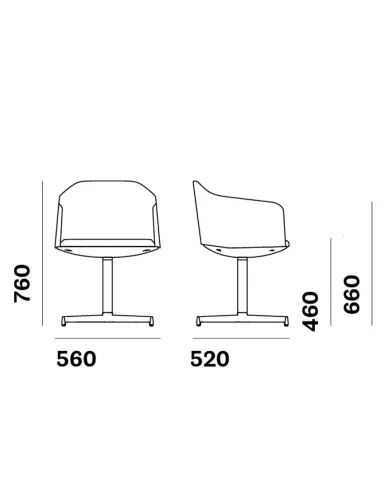 Кресло PEDRALI LAJA 887 - купить Киев, Днепр, Одесса, Львов, Харьков
