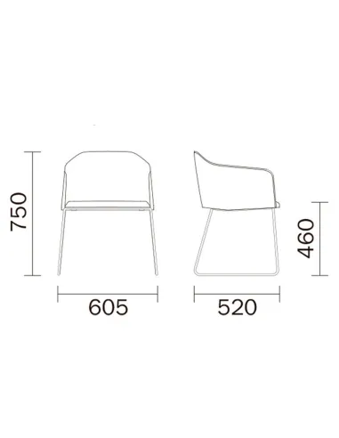 Кресло PEDRALI LAJA 881 - купить Киев, Днепр, Одесса, Львов, Харьков