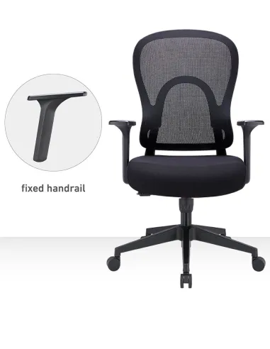 Кресло KRESLALUX GO-SIT 645-1B BLACK, эргономичное - купить Киев, Днепр, Одесса, Львов, Харьков