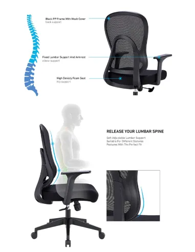 Крісло KRESLALUX GO-SIT 645-1B LIGHT GREY, ергономічне - купити Київ, Дніпро, Одеса, Львів, Харків