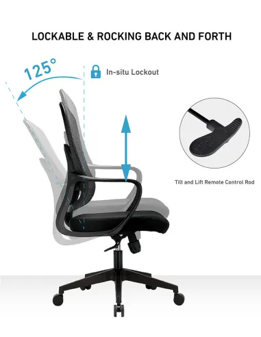 Кресло KRESLALUX GO-SIT 645-B BLACK, эргономичное - купить Киев, Днепр, Одесса, Львов, Харьков