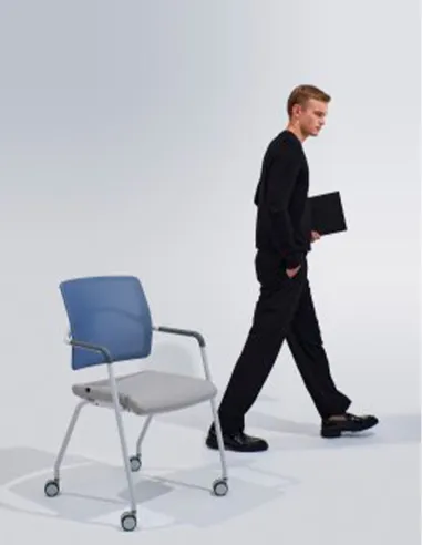 Крісло LD SEATING ARCUS 250-N1, RU60 для відвідувачів, на колесах - купити Київ, Дніпро, Одеса, Львів, Харків