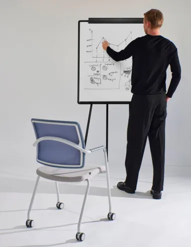 Крісло LD SEATING ARCUS 251-N8, RU60 для відвідувачів, на колесах - купити Київ, Дніпро, Одеса, Львів, Харків