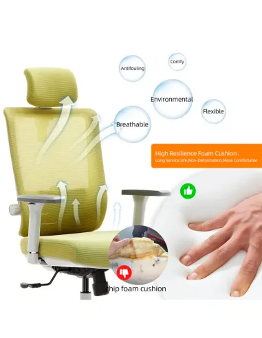 Крісло KRESLALUX M6-GAS GREY, ергономічне - купити Київ, Дніпро, Одеса, Львів, Харків