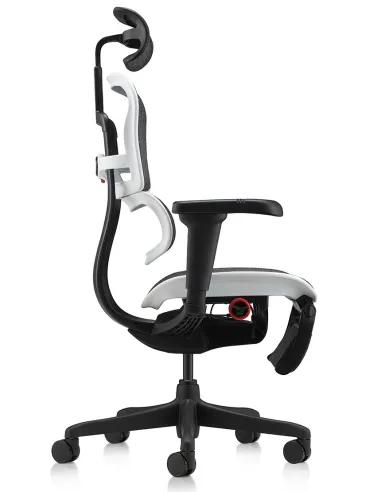 Кресло ERGOHUMAN ULTRA GAMING AURORA WHITE геймерское, с подставкой под ноги - купить Киев, Днепр, Одесса, Львов, Харьков