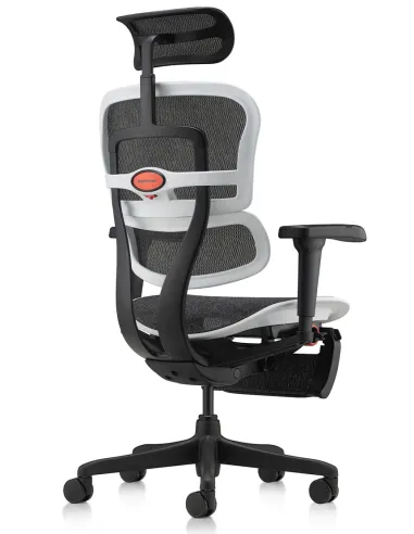 Кресло ERGOHUMAN ULTRA GAMING AURORA WHITE геймерское, с подставкой под ноги - купить Киев, Днепр, Одесса, Львов, Харьков