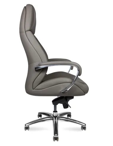 Кресло F181 DGL для руководителя, темно-серое, кожаное - купить Киев, Днепр, Одесса, Львов, Харьков