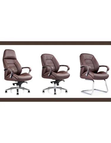 Крісло F181 DGL для керівника, шкіряне, темно-сіре - купити Київ, Дніпро, Одеса, Львів, Харків