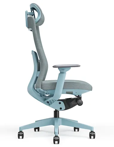 Кресло KRESLALUX GRAPHIS 8016-A SNOWY BLUE, эргономичное - купить Киев, Днепр, Одесса, Львов, Харьков