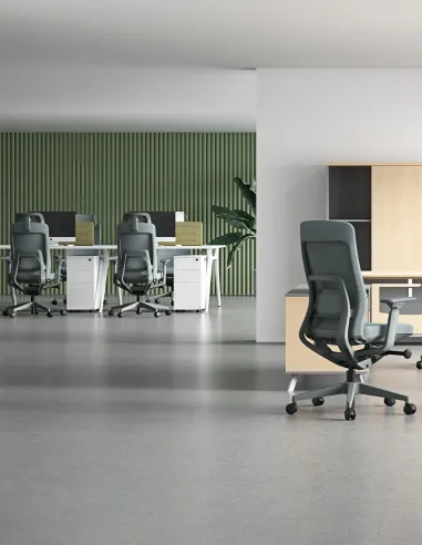 Кресло KRESLALUX GRAPHIS 8016-B DARK GREY, эргономичное - купить Киев, Днепр, Одесса, Львов, Харьков