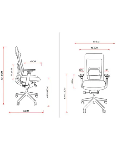 Кресло KRESLALUX GRAPHIS 8016-B LIGHT GREY, эргономичное - купить Киев, Днепр, Одесса, Львов, Харьков