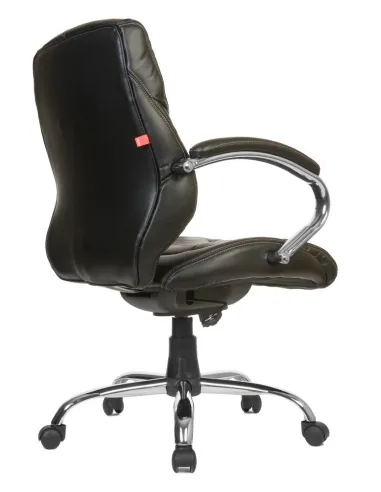 Кресло для руководителя PART-COM Колорадо-2 хром, черное, усиленное (до 250 кг)