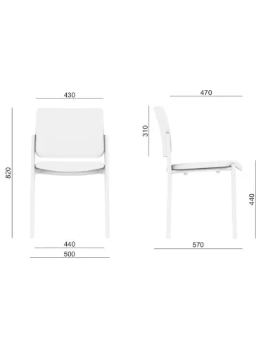 Кресло LD SEATING CONFERENCE 155 для посетителей, на ножках- цена Киев, Днепр, Одесса, Львов, Харьков
