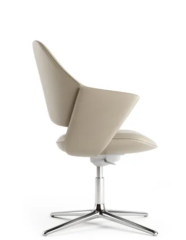 Конференц-кресло KRESLALUX ZENN KHAKI, кожаное - купить Киев, Днепр, Одесса, Львов, Харьков