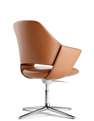 Конференц-крісло KRESLALUX ZENN ORANGE, шкіряне - купити Київ, Дніпро, Одеса, Львів, Харків