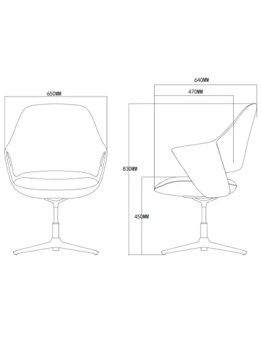Конференц-крісло KRESLALUX ZENN ORANGE, шкіряне - купити Київ, Дніпро, Одеса, Львів, Харків