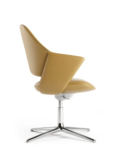 Конференц-крісло KRESLALUX ZENN YELLOW, шкіряне - купити Київ, Дніпро, Одеса, Львів, Харків