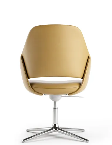 Конференц-крісло KRESLALUX ZENN YELLOW, шкіряне - купити Київ, Дніпро, Одеса, Львів, Харків