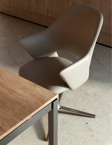 Конференц-крісло KRESLALUX ZENN YELLOW, шкіряне - купити Київ, Дніпро, Одеса, Львів, Харків