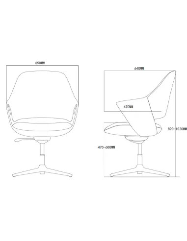 Конференц-крісло KRESLALUX ZENN YELLOW, шкіряне - купити Київ, Дніпро, Одеса, Львів, Харків