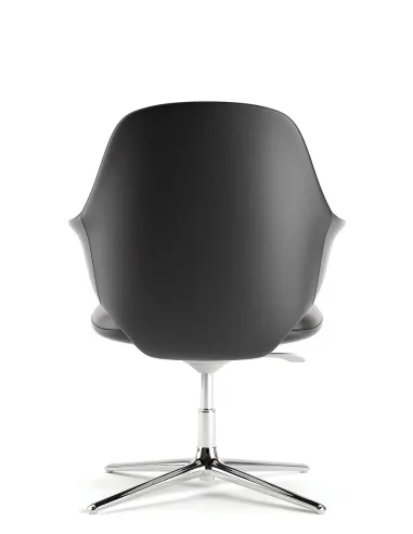 Конференц-кресло KRESLALUX AKIRA-V BLACK, кожаное - купить Киев, Днепр, Одесса, Львов, Харьков