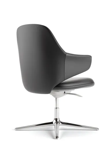 Конференц-крісло KRESLALUX AKIRA-V BLACK, шкіряне - купити Київ, Дніпро, Одеса, Львів, Харків