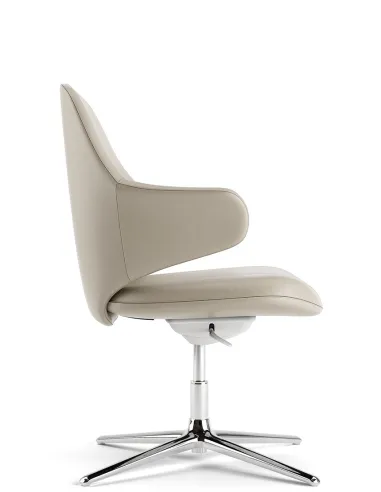 Конференц-кресло KRESLALUX AKIRA-V KHAKI, кожаное - купить Киев, Днепр, Одесса, Львов, Харьков