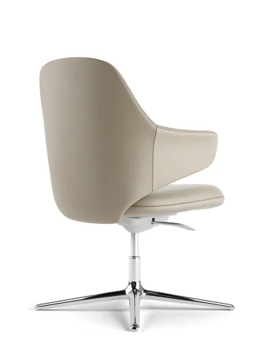 Конференц-крісло KRESLALUX AKIRA-V KHAKI, шкіряне - купити Київ, Дніпро, Одеса, Львів, Харків