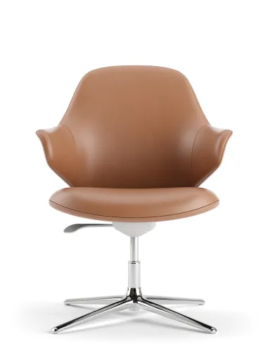 Конференц-кресло KRESLALUX AKIRA-V ORANGE, кожаное - купить Киев, Днепр, Одесса, Львов, Харьков