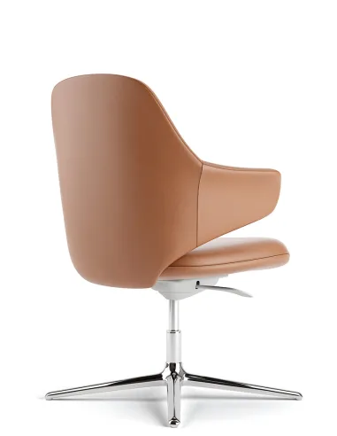 Конференц-кресло KRESLALUX AKIRA-V ORANGE, кожаное - купить Киев, Днепр, Одесса, Львов, Харьков