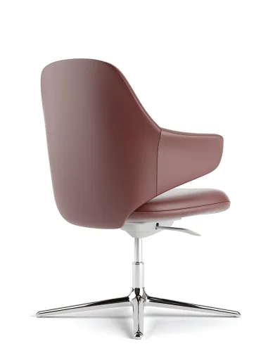 Конференц-кресло KRESLALUX AKIRA-V RED, кожаное - купить Киев, Днепр, Одесса, Львов, Харьков