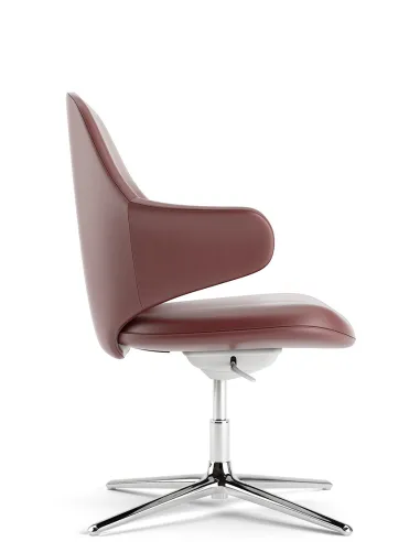 Конференц-крісло KRESLALUX AKIRA-V RED, шкіряне - купити Київ, Дніпро, Одеса, Львів, Харків