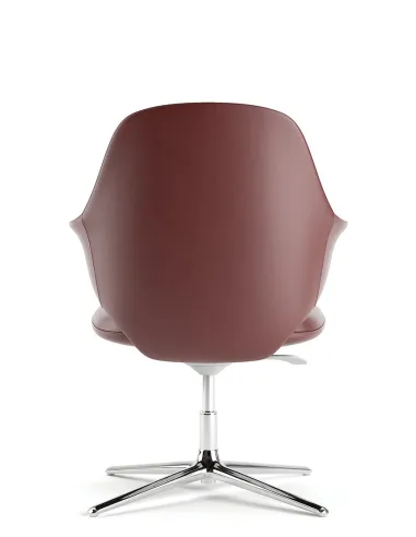 Конференц-крісло KRESLALUX AKIRA-V RED, шкіряне - купити Київ, Дніпро, Одеса, Львів, Харків