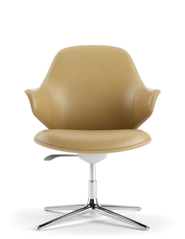 Конференц-крісло KRESLALUX AKIRA-V YELLOW, шкіряне - купити Київ, Дніпро, Одеса, Львів, Харків